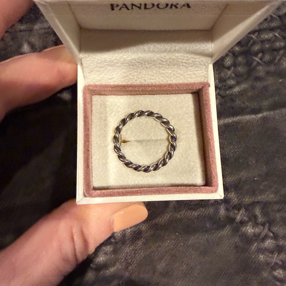 Pandora Silver Ring Stack - image 8